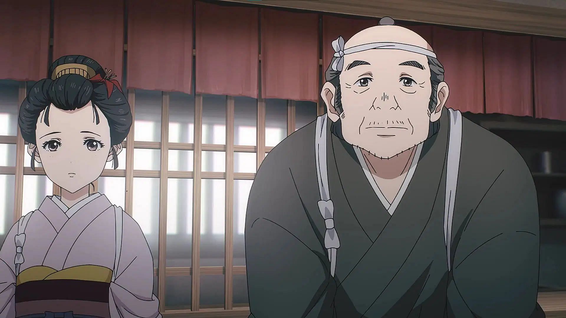 Sword of the Demon Hunter episode 7: Ofuu and her father (Image via Yokohama Animation Lab)